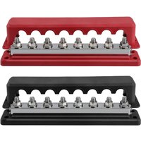 Heavy Duty 600A Bus Bar Power Distribution Block Busbar Box (3/8") Terminals Studs Module Design 48V