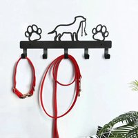 Wall Mount Dog Paw Key Hook, Metal Leash Holder, Farmhouse Entryway & Bathroom Decor, Ideal Gift for Dog Owners