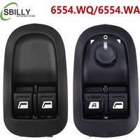 Car 6554.WQ 6554.WA Power Window Control Switch Mirror Button 6554WQ 6554WA for Peugeot 206 2000-2009