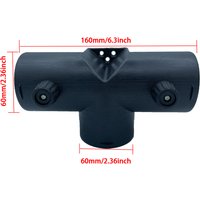 60mm Vavle Flap Adjustable Parking Heater Exhaust T Pipe Connectors Air Vent Ducting Outlet Parts for Eberspacher Webasto