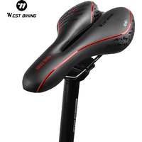 WEST BIKING Bicycle Saddle MTB Mountain Road Bike Seat Hollow Comfortable Cycling Cushion Exercise Bike Saddle for Men Women