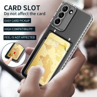 Card Slot Holder Clear Case For Samsung Galaxy A17 A 17 A56 5G A36 A26 A16 A06 4G Mobile Phone Cases Back Cover Fundas Carcase