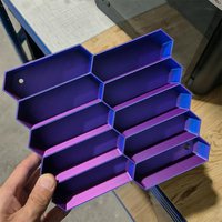 Hot Selling 10 Slot 3D Printed Diecast Car Model Display Rack Space Saving Large Capacity Storage Box Collectible Holder