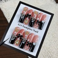 10pcs high-end Heavy industrial retro style, hand-painted three-dimensional butterfly, bow tie, flashing point diamond handmade