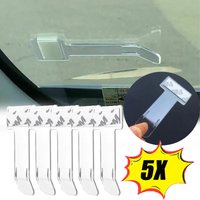 Car Window Fastener Stickers Plastic Ticket Holder Transparent Temporary Parking Business Card Holder Car Interior Accessories