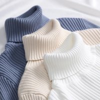 2026 Women Autumn Winter Casual Tops Women Turtleneck Sweater Knitted Soft Pullovers Cashmere Jumpers Basic Solid Soft Sweaters