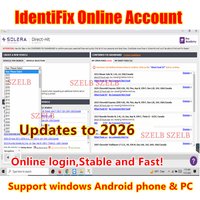 2026 Identifix Online Login Account Car Repair Data Online Update Support windows & Android System PC / phone / tablet