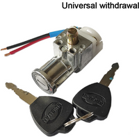 AliExpress NONE Universal Electric Bicycle Lithium Battery Box Lock Big Head Lock Electric Vehicle E-bike Lithium Battery Lock On/Off