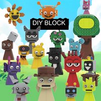 Building Block Set Oren,Raddy,Clukr,Fun Bot,DIY,Gray,Brud,Garnold OWAKCX,Sky,Mr. Sun Model Toys Kid Gifts