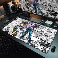Anime Jojo Bizarre Adventure Mouse Pad Gamer Rubber Non-slip Base Deskmat Kujo Jotaro Cabinet Keyboard Gaming Office Accessories