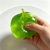 Squishy Green Apple Stress Ball Soft Fidget Sensory Toy Transparency Blue Maltose Funny Anti-stress Sensory Toy for Adults Gifts
