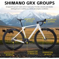 SAVA S16 Gravel Road Bike GRX 600 12 Speed Carbon Fiber Road Bike for All Terrain Bike Racing 700C*40C