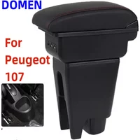 For Peugeot 107 Armrest For Citroen C1/Toyota Etios Aygo BJ armrest box Car Accessories Store box Interior Parts details USB