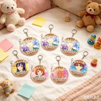 The Disastrous Life Of Saiki K circle Acrylic Keychain Pendant Cute Product Key Chain Friend Gift Bag Charms Souvenir Keychain
