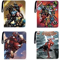 400pcs/900pcs Card Album Book Anime Marvel Spider Man Iron Man Thor Collection Card Zipper Game Cards Binder Holder kids Gift