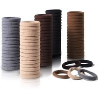 50PCS/Set Cotton Elastic Hair Ties For Women Ponytail Soft HairBands Fashion Hair Accessories 4.5CM Unisex Hair Scrunchies