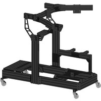 Factory New Design 40120 Custom Racing Simulator Aluminum Racing Simulator Cockpit With Triple Monitor Mount Sim Racing Rig