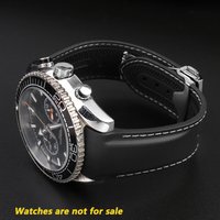 20mm 21mm 22mm men Silicone strap Bracelet For Omega Seamaster 300 Observatory Ocean Universe 600 Speedmaster Curved Watch Band