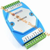 8 channel input Temperature acquisition module DS18B20 module RS485 RTU MODBUS WP3066ADAM
