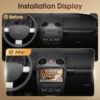 Podofo Universal 8-Kern 8+128G Android Autoradio für Volkswagen Beetle 2004-2010 WIFI AM FM RDS GPS DAB CarPlay Android Auto 4G 9" Autoradio-Player
