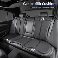 Car Seat Ice Silk Cushion Backrest Seat Protector Cover Accessories For Volkswagen VW Golf 4 6 7 GTI Tiguan Passat B5 B6 B7 CC