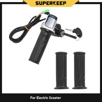 Handlebar with Lock 36V 48V 60V Electric Bicycle Throttle Grip E-bike Ebike Scooter Accelerator Power Indicator Key LED Display