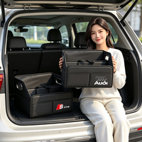 Car Trunk Storage Box Camping Travel Tidying Organizer Bag For Audi Sline A2 A3 A4 A5 A6 A7 A8 B9 B6 C6 C7 Q2 Q3 Q4 Q5 Q6 Q7 Q8