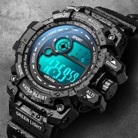 Nowe męskie zegarki cyfrowe LED Luminous Fashion Sport Wodoodporne zegarki dla mężczyzny Data Armia Zegar wojskowy Relogio Masculino