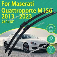 Front Silicone Coating Wipers for Maserati Quattroporte VI M156 2013 - 2023 Car Wiper Windshield Windscreen Blades Accessories
