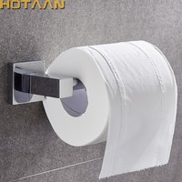 Bathroom Lavatory Toilet Paper Roll Holder Wall Mount Polished Chrome Stainless Steel YT-11392-S