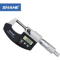 SHAHE 0-25mm Digital Micrometer With Scale Line Electronic Outside Micrometer 0.001mm Gauge