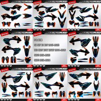 Sawrain Motorrad-Grafik-Hintergründe-Aufkleber-Set für SX SXF 20072025, EXC XCW 2008–2026, SX65, 16–23, SX85, 18–24 KTM