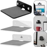 Acrylic Speaker Mount Multifunctional Portable Wall Shelf Display Stand for Webcam Cell Phones Router for JBL GO3 Sound Box
