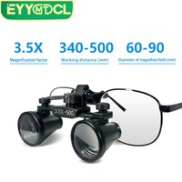 EYY Dental Binocular Magnifier 3.5X Ultra-lightweight Loupe 340-500mm Adjustable Surgery Magnifying Glass Dental Surgery Tools