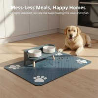 Pet Placemat Diatomaceous Mud Material Waterproof Absorbent Mat For Food And Water Bowls Prevents Mess In Dining Area