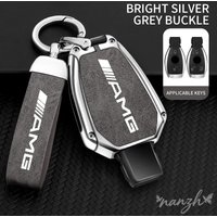 For Mercedes Benz A B C E G Class C200 C300 E350 W205 E260L GLK A45 AMG BGA GLA GLC Leather Car Remote Key Case Protector Cover