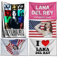 3x5 Ft Singer Lana Del Rey Flag Polyester Digital Printing Banner for Garage Wall Art Out Door Decoration With Brass Grommets