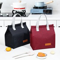 Wärme isolierung Lunch Bag tragbare Outdoor-Picknick-Tasche Lunch-Handtasche einfarbige multifunktion ale Eis beutel Kid School Lunch-Taschen