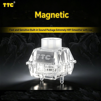 TTC Horse Magnetic Switch RGB Large Round Button Dual Light Position Built-in Sound Magnetic Keyboard Switch TTC Horse Switches