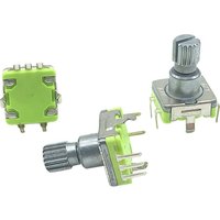 5pcs/lot EC11 Rotary Encoder Code Switch 30 Position With Push Button Switch 5pin 12.5/15mm Plum Shaft