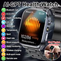 Nouvelle montre connectée IA 2026 pour la santé : détection précise ECG, tension artérielle, lipides, analyse de l'acide urique, appels Bluetooth