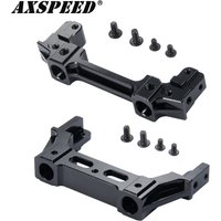 AXSPEED Aluminum Alloy Front Rear Rail Bumper Mounts Servo Stand for AXIAL SCX10 II 90046 1/10 RC Crawler Car Upgrade Parts