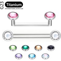 ASTM F136 Titanium Micro Dermal Piercing CZ Crystal Dermal Anchor 14G Diver Stable Surface Piercing Body Jewelry