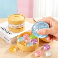 5Pcs Dumpling Squishy Set: Maltose Texture Slow Rebound Stress Ball with Steamer, Aesthetic Taba Squeeze Toy, Office Relief