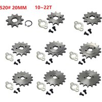 520 20mm 10T 11T 12T 13T 14T 15 16 17 18 19 20 T Front Engine Sprocket For Honda Lifan ZongShen YCF ATV Quad Dirt Pit bike Buggy