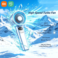 Xiaomi Ultra Portable Handheld Fan, 100-Level Wind Speed Control, USB-Powered Mini Turbo Fan, High-Speed Durable for Outdoor Use