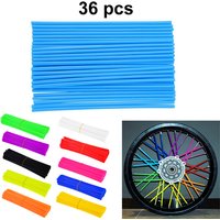 36pcs Bicycle Motocross Dirt Bike Enduro Wheel RIM SPOKE Shrouds SKINS COVERS WR250 for KX85 EXC450 KAWASAKI KX 500 CRF YZF RMZ