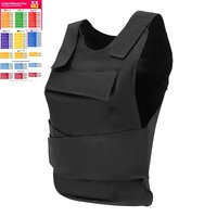 Gilet de protection extérieur en acier au manganèse, 21.65x20.87 pouces, gilet de protection réglable pour entraînement de sécurité, pour Personnel de sécurité Pol