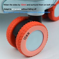 8Pcs Suitcase Parts Travel Luggage Caster Shoes Reduce Wheel Wear Silent Sound Trolley Box Casters Cover Reduce Noise