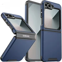 Luxury Matte Protective Phone Case for Samsung Galaxy Z Flip 7 FE 6 5 4 Flip7 Flip6 Flip5 Flip4 Wireless Charging Shockproof
